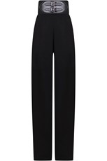 Alaia BELTED TROUSER | BLACK